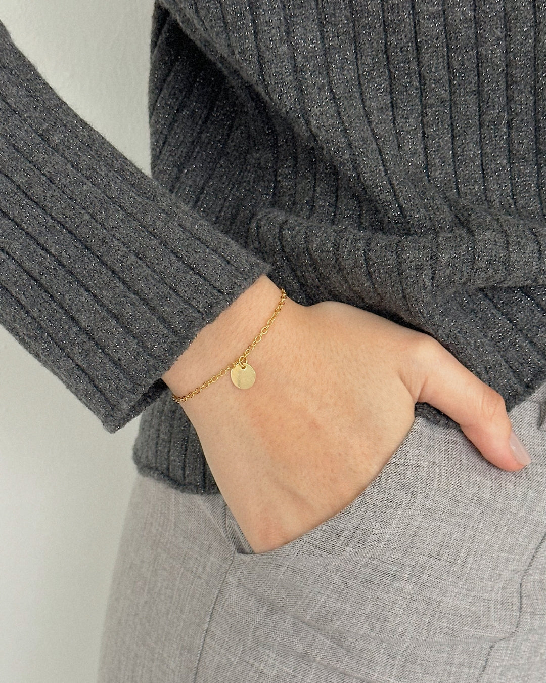 Pulseira Medalha Com Frase