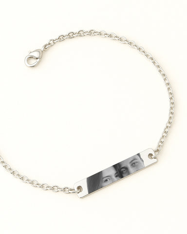 Olhar em Gravação Realista - Pulseira Placa 30mm