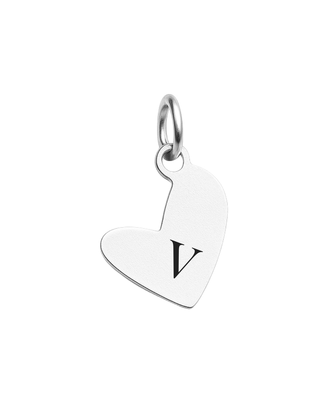 Pingente Coração Personalizado em Prata Semijoia
