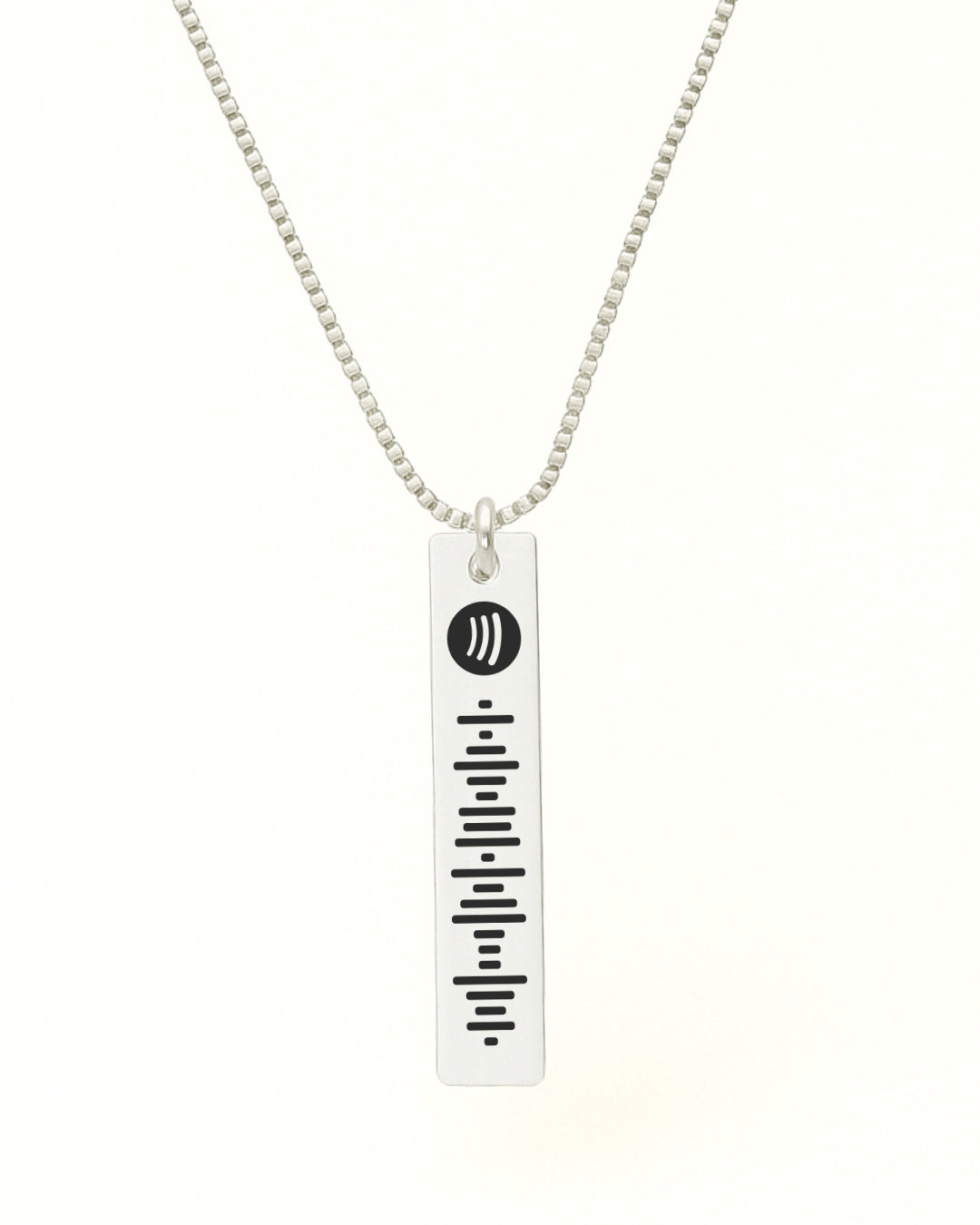 Código Escaneável de Música - Colar Placa 30mm