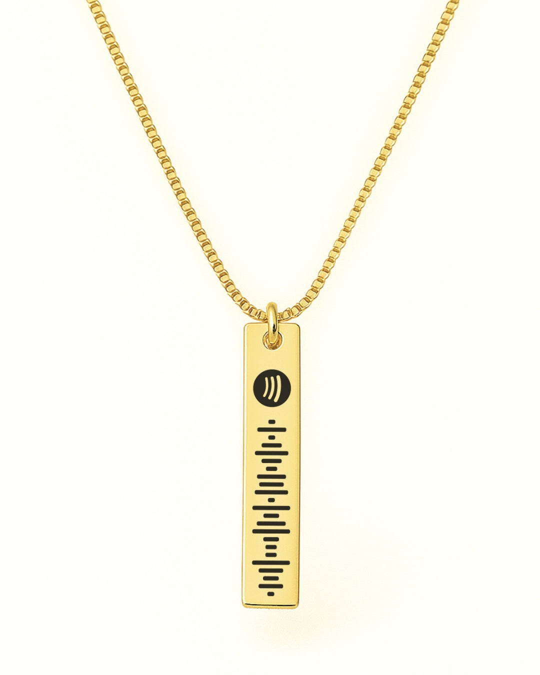 Código Escaneável de Música - Colar Placa 30mm