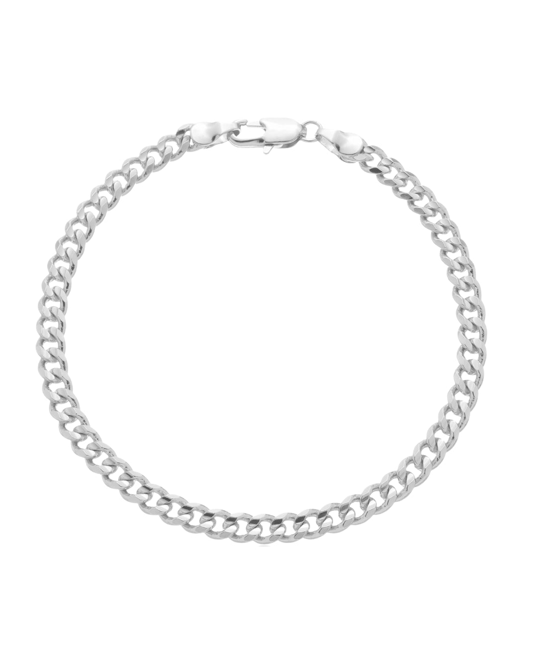 Pulseira Elo Grumet em Prata Semijoias Clássica Sofisticada Masculina