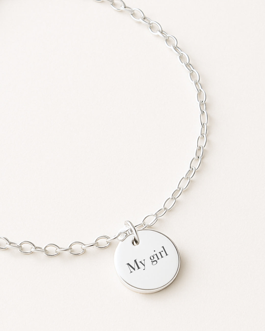 Sua História em Uma Frase - Pulseira Medalha 9mm