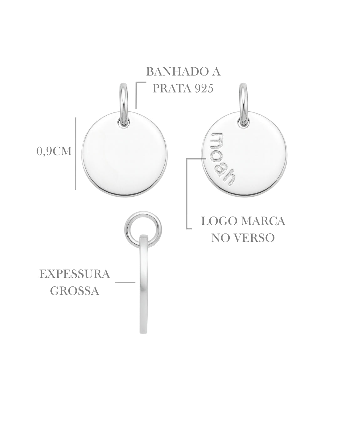 Pulseira Medalha Com Frase