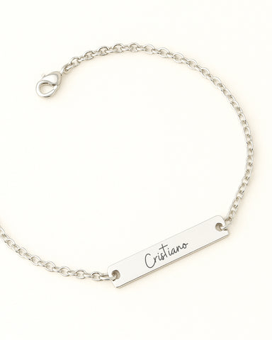 Grave o Seu Nome - Pulseira Placa 30mm