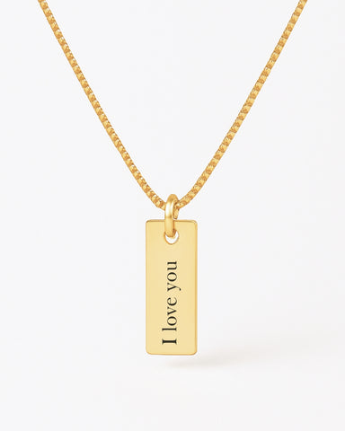 Sua História em Uma Frase - Colar Placa 15mm