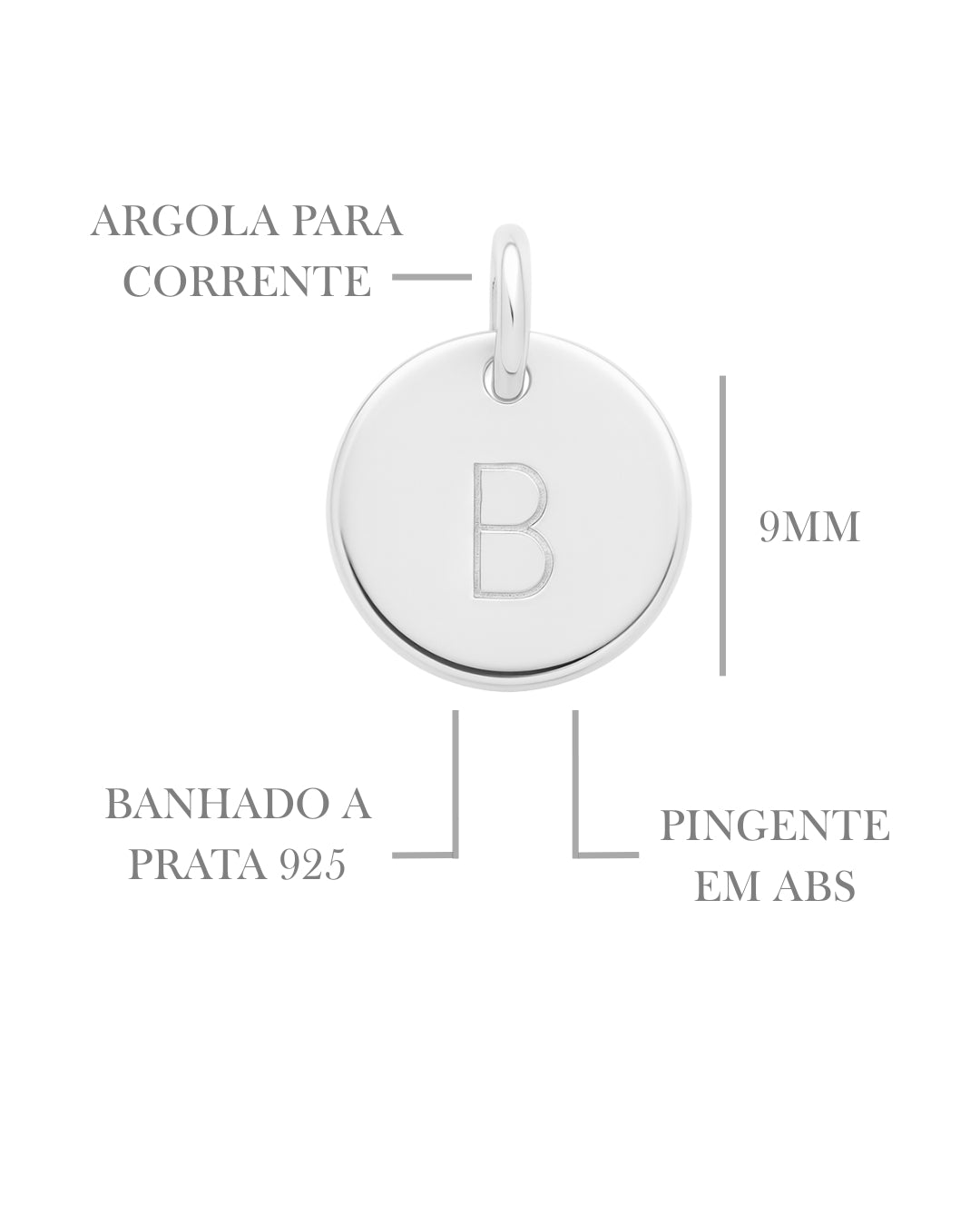 Pingente Inicial Punção 9mm