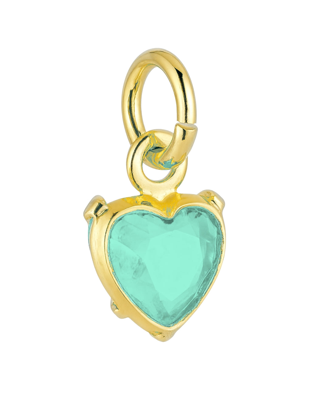 Pingente Coração Colorido em Ouro Semijoia
