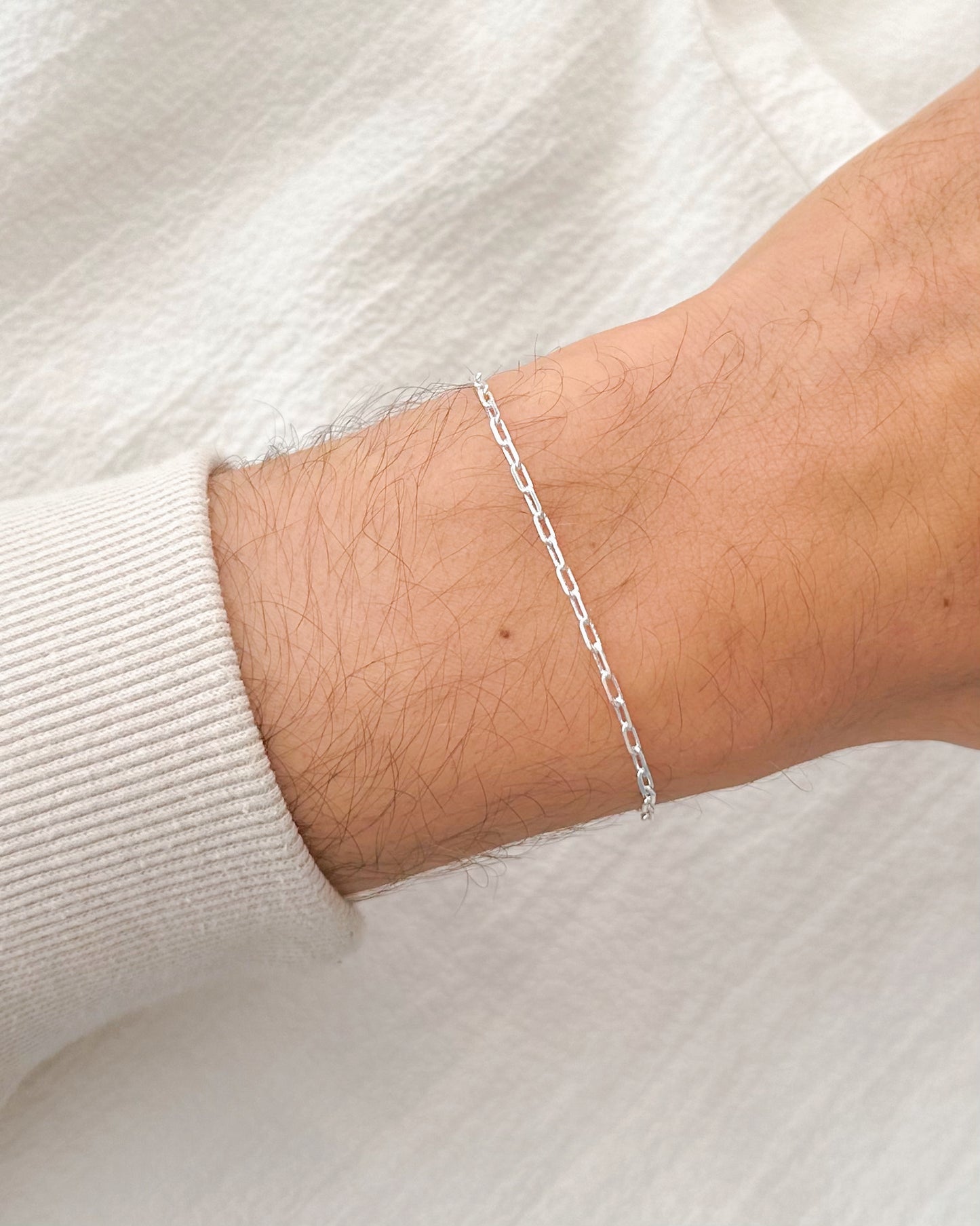Pulseira Fecho Gaveta em Prata Semijoias Sofisticada Masculina