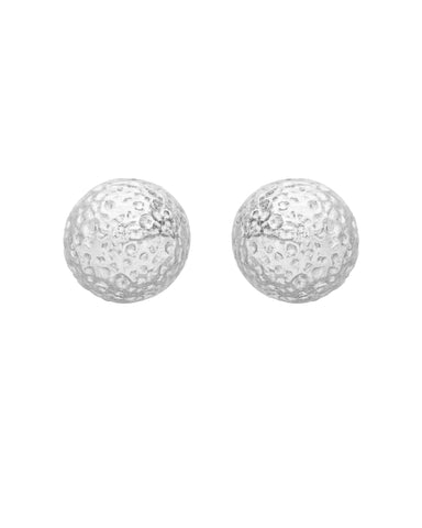 Brinco Esfera Texturizada - Prata