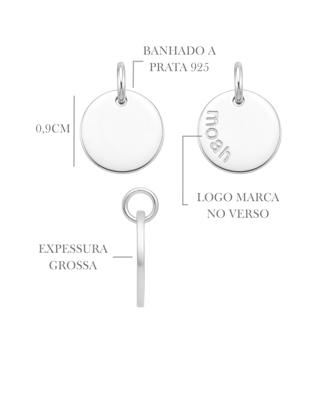 Colar Medalha Inicial