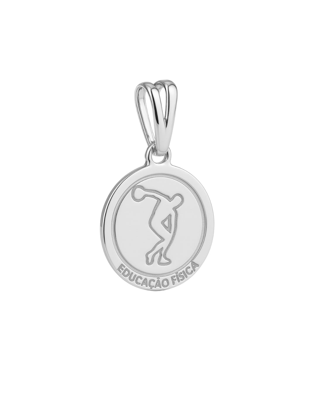 Pingente Profissão Educação Física em Prata Semijoia