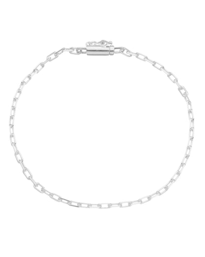 Pulseira Fecho Gaveta em Prata Semijoias Sofisticada Masculina