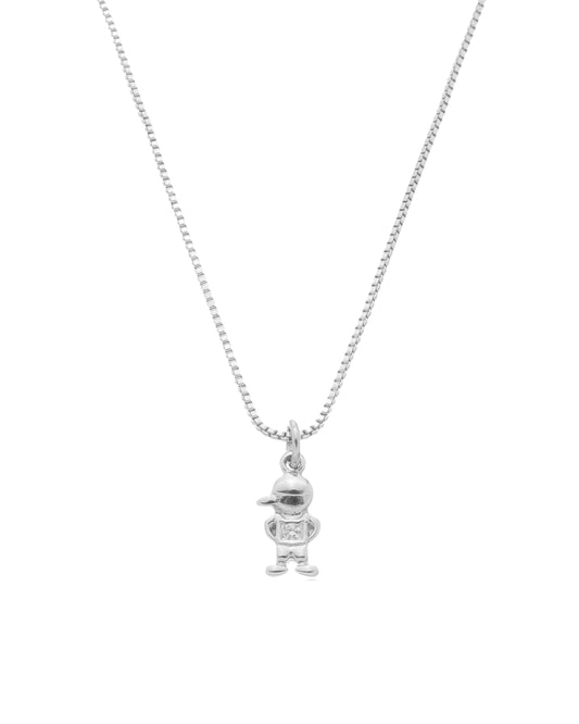 Colar Menino em Prata Semijoia Minimalista