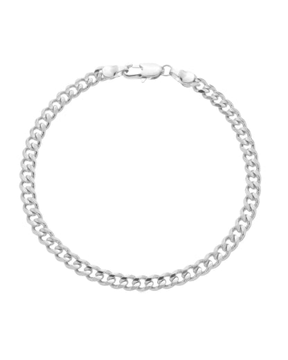 Pulseira Elo Grumet em Prata Semijoias Clássica Sofisticada Masculina