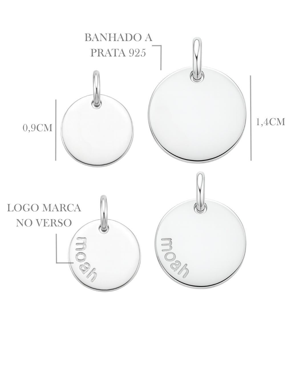 Colar Medalha Duo Foto