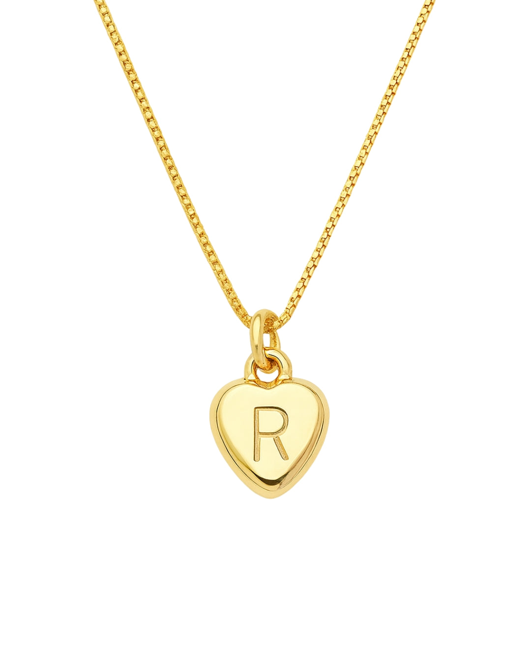 Colar Coração Inicial Punção 9mm