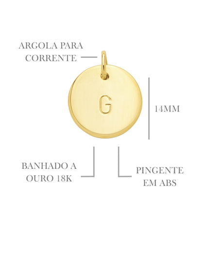Pingente Inicial Punção 14mm