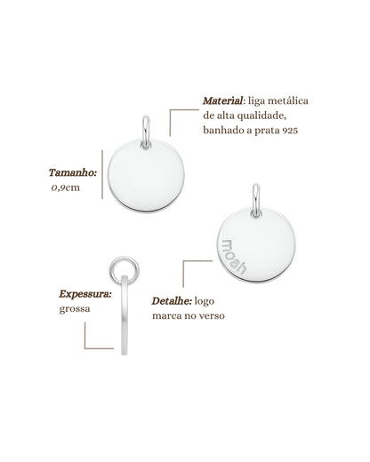 Pulseira Medalha Com Inicial