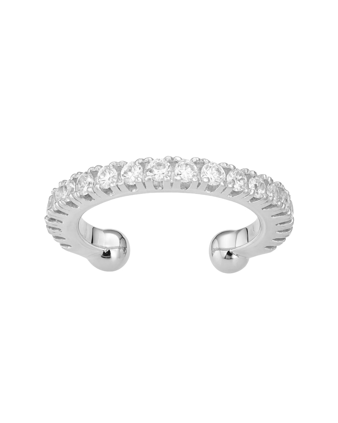 Piercing Pressão Cravejado - Prata
