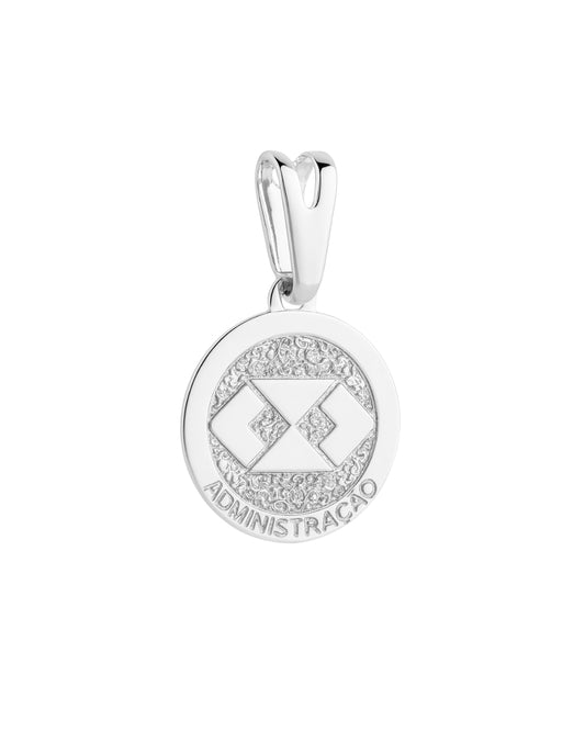 Pingente Profissão Administração em Prata Semijoia