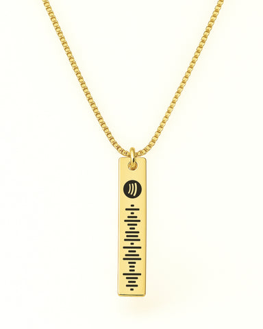 Código Escaneável de Música - Colar Placa 30mm