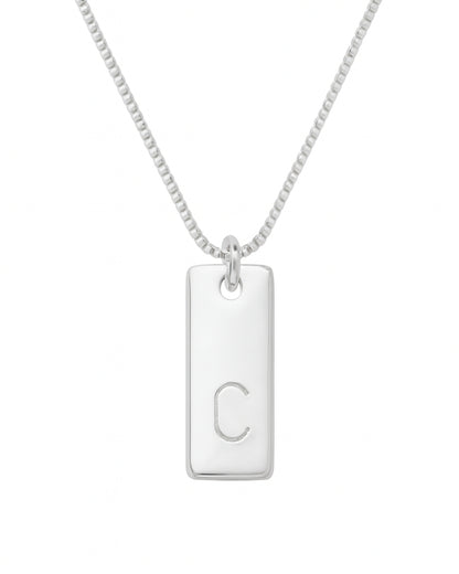 Colar Placa Inicial Punção