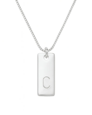 Colar Placa Inicial Punção