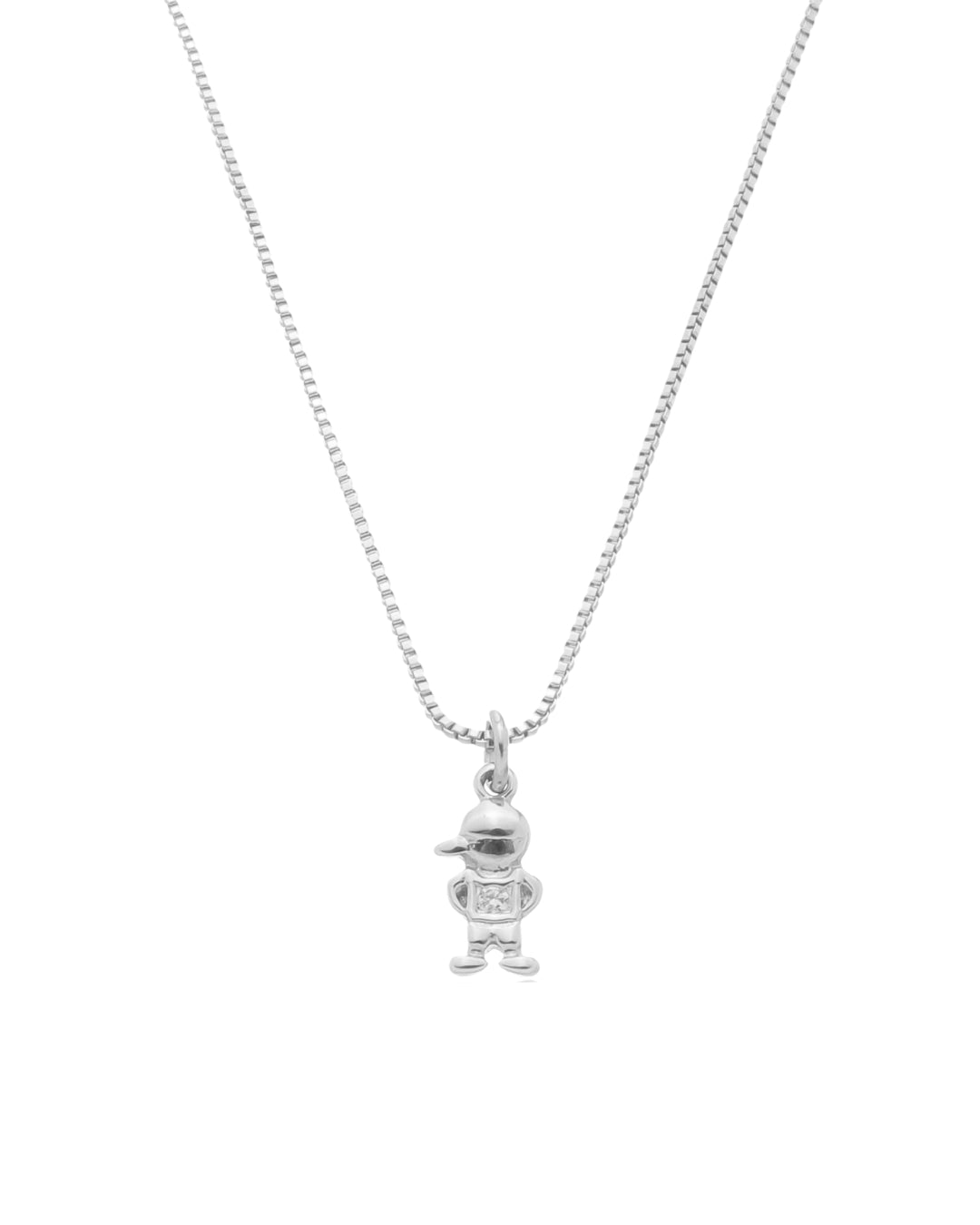 Colar Menino em Prata Semijoia Minimalista