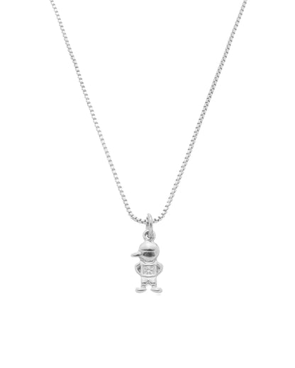 Colar Menino em Prata Semijoia Minimalista