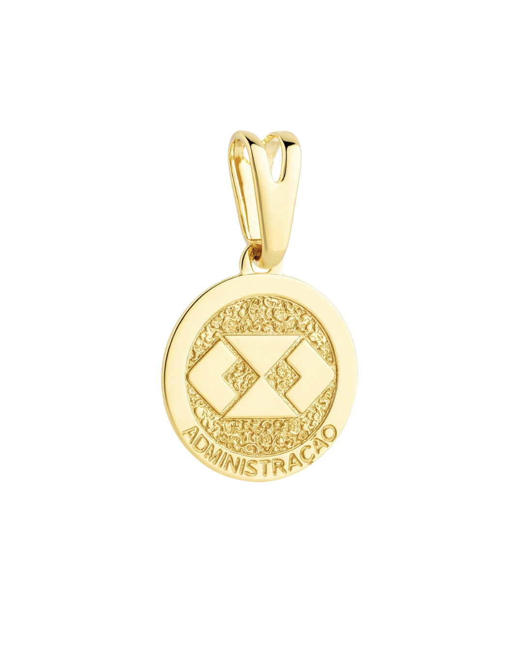 Pingente Profissão Administração em Ouro Semijoia