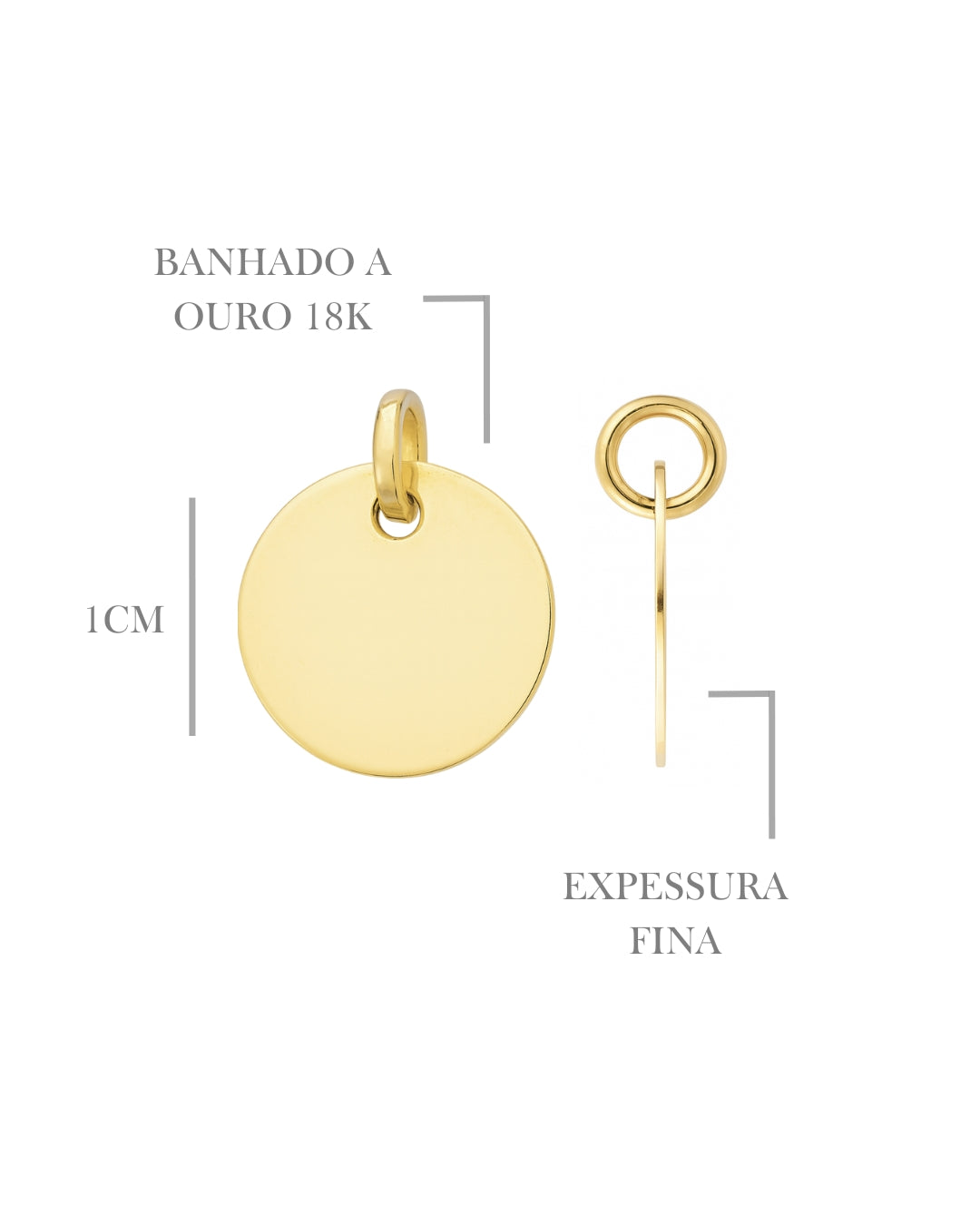 Colar Medalha Inicial