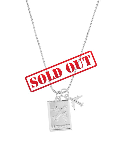 Colar Passaporte em Prata Semijoia Minimalista