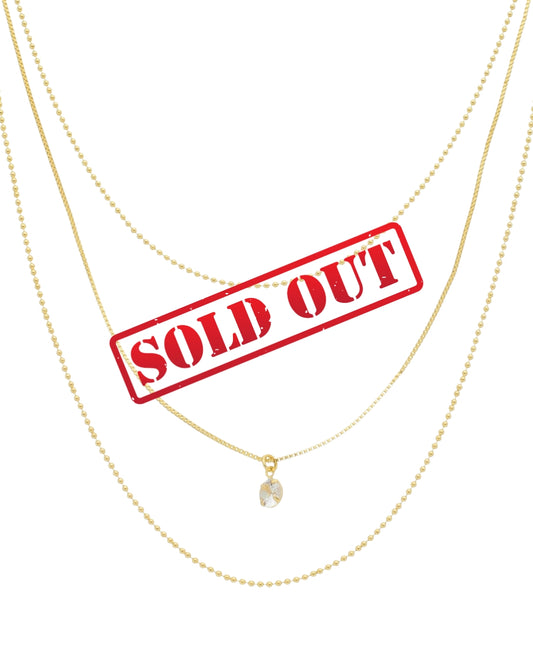 Kit 3 Colares Ponto de Luz em Ouro Semijoia Minimalista