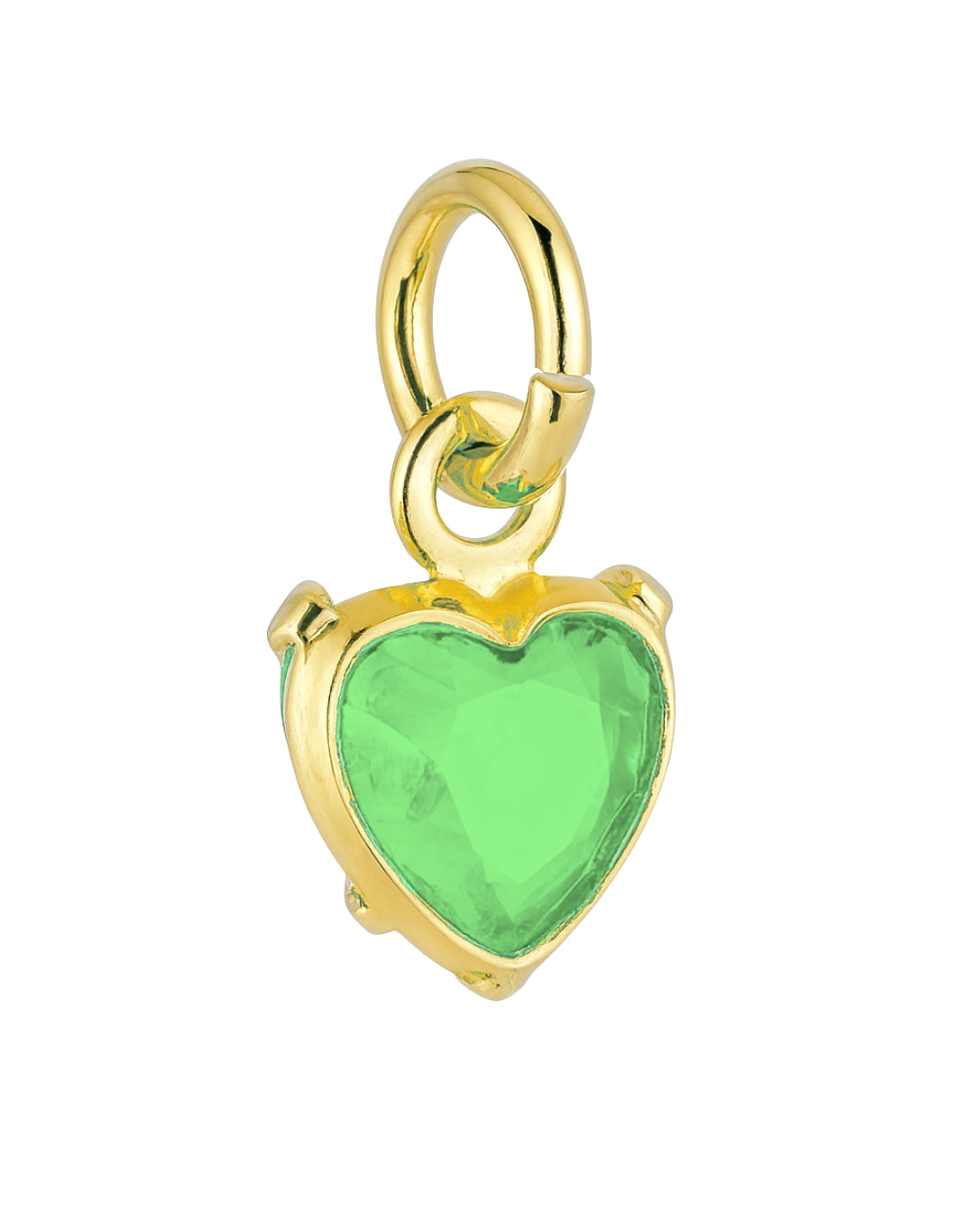 Pingente Coração Colorido em Ouro Semijoia