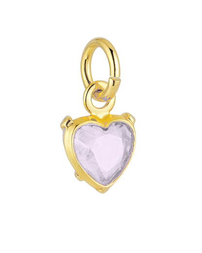 Pingente Coração Colorido em Ouro Semijoia