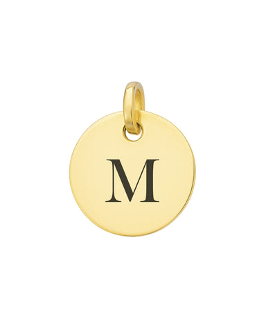 Pingente Medalha Inicial 10mm