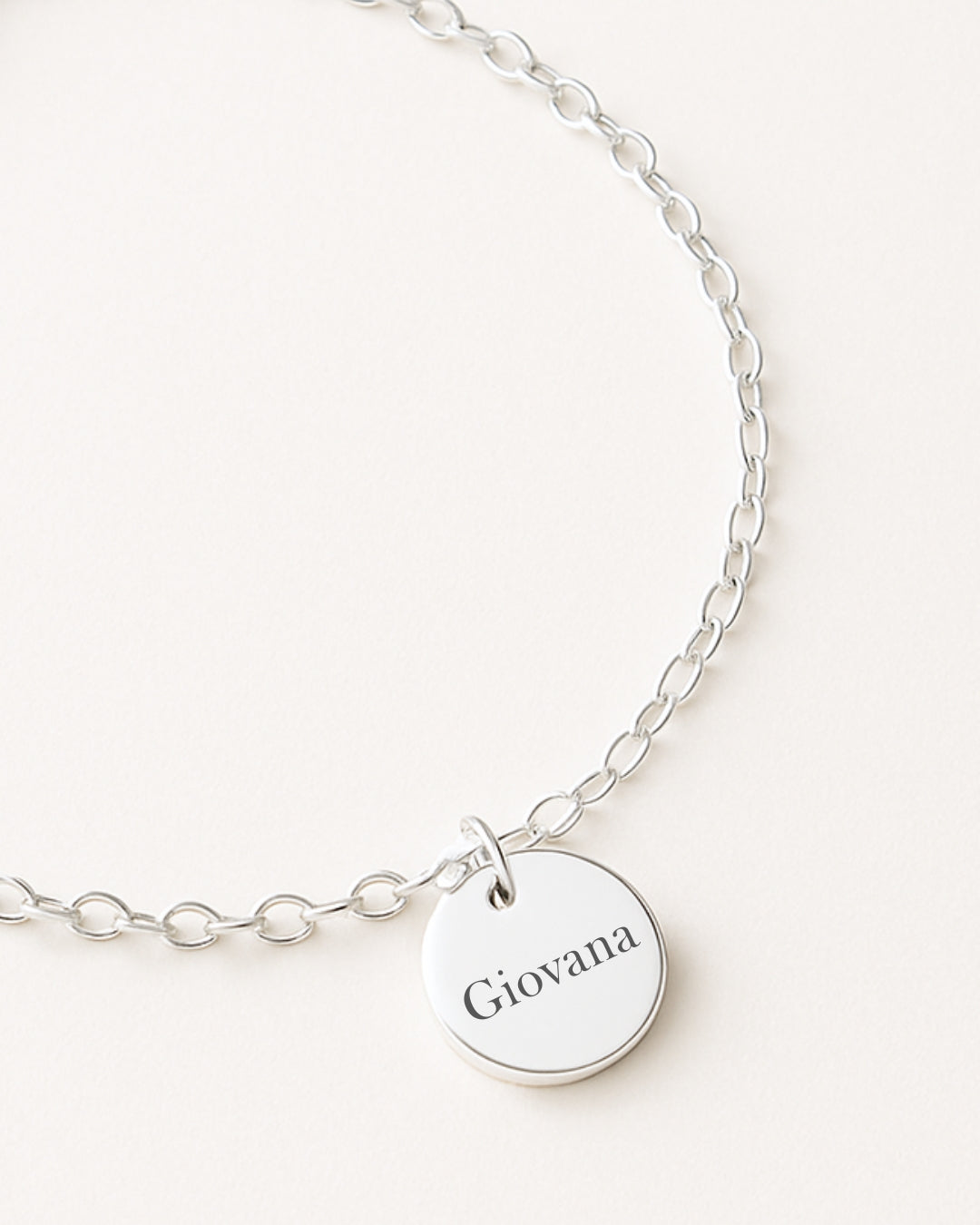 Grave o Seu Nome - Pulseira Medalha 9mm