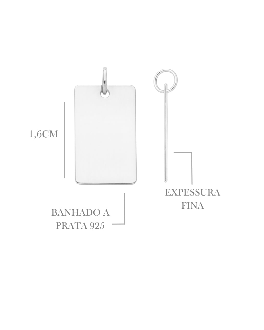 Colar Placa Foto Retrato
