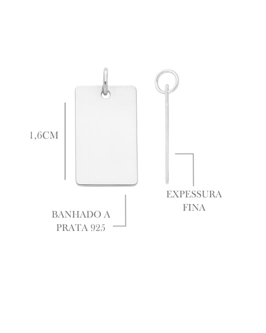 Colar Placa Foto Retrato