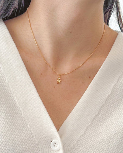 Colar Menino em Ouro Semijoia Minimalista