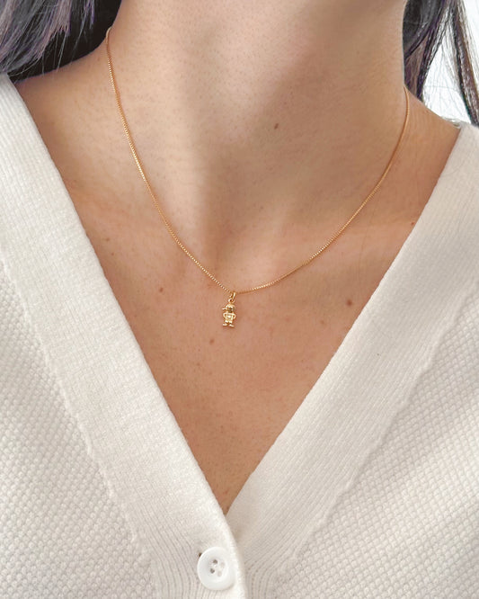 Colar Menino em Ouro Semijoia Minimalista