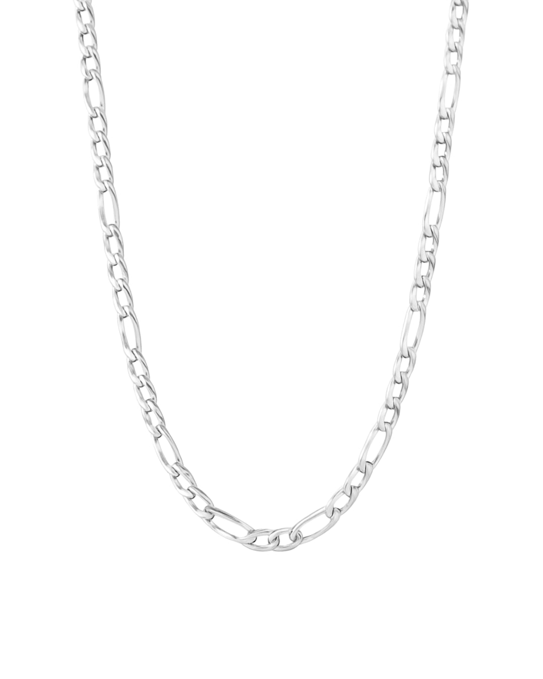 Colar Corrente Grumet em Prata Feminino Semijoia Brilho Intenso