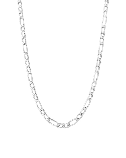 Colar Corrente Grumet em Prata Feminino Semijoia Brilho Intenso