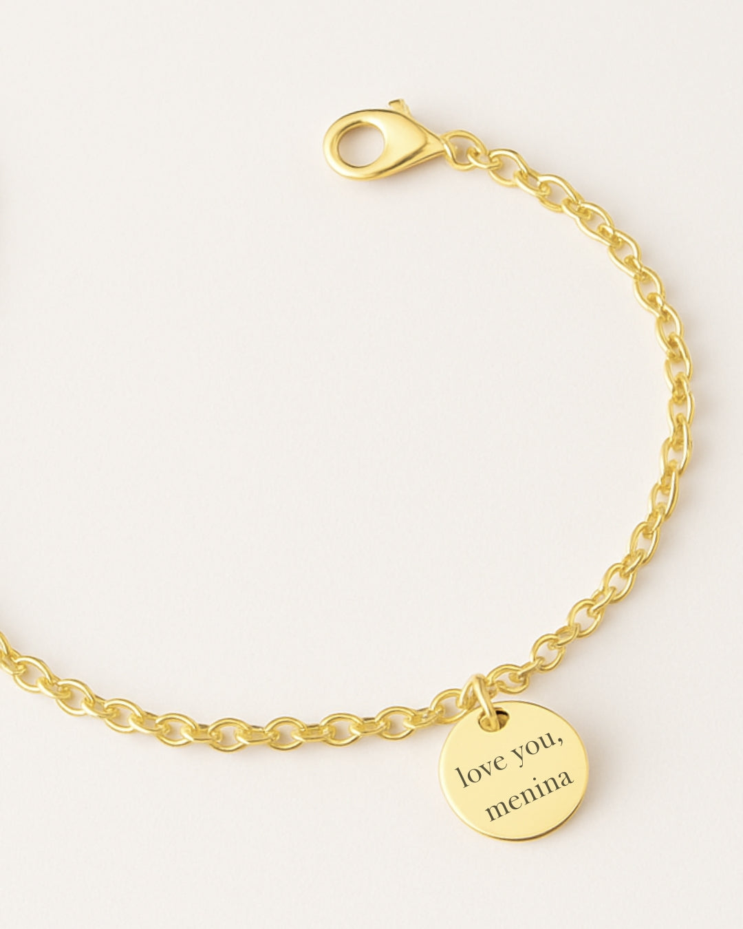 Sua História em Uma Frase - Pulseira Medalha 10mm