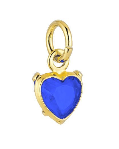 Pingente Coração Colorido em Ouro Semijoia