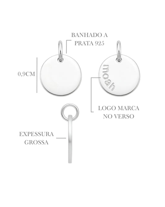 Pulseira Medalha Com Inicial